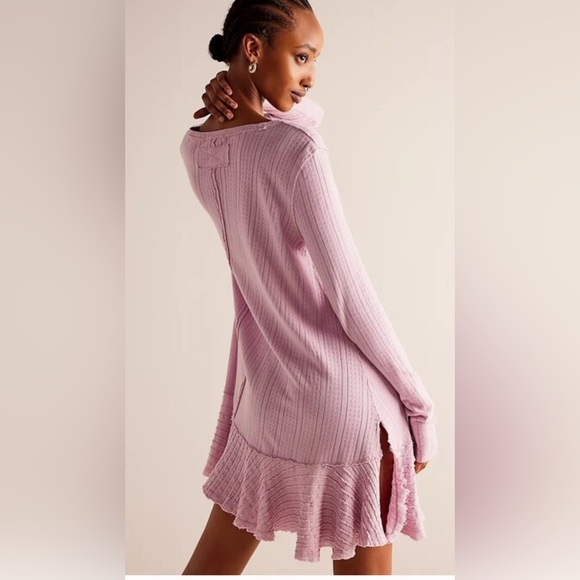 Free People Lilac Ruffle Tank Top - Picture 2 of 7